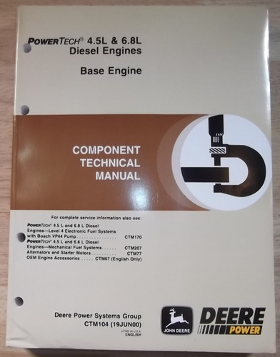 John deere 8 moteur 210j - deere,