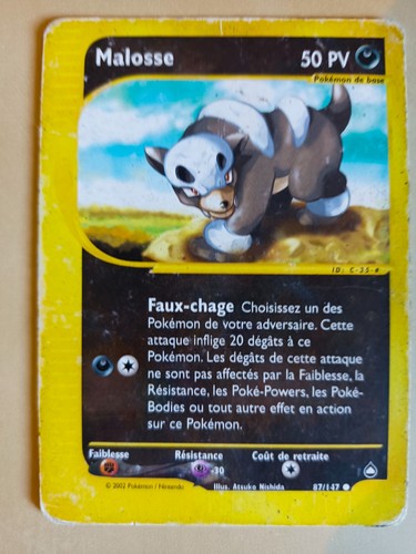 Malosse 147 carte pokémon - malosse, 87/147