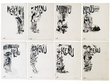 Menus anciens illustrés Belle