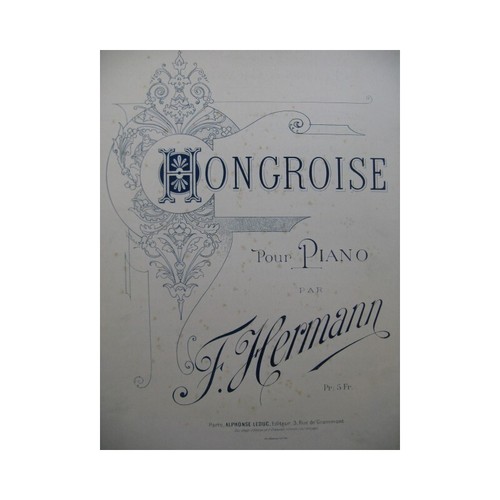 Hermann hongroise piano - hermann,