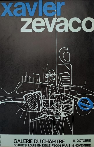 Xavier zevaco affiche expo - affiche,