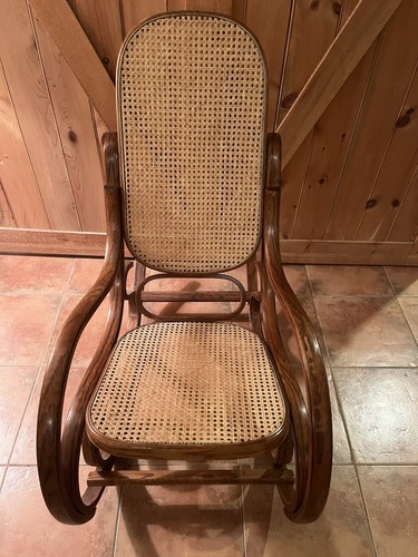 Vintage bentwood rocker thonet - vintage,