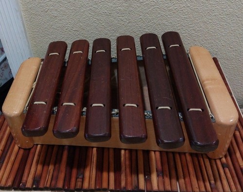 Vintage wooden xylophone dark - vintage,
