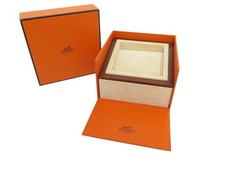BOITE POUR MONTRE HERMES CAPE COD ARCEAU HEURE H CLIPPER 13CM ORANGE
