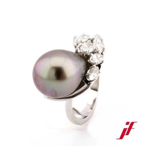 Bague classique 18k perle - classique,