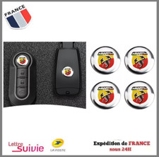 4 LOGO STICKERS POUR CLÉ Fiat ABARTH 500