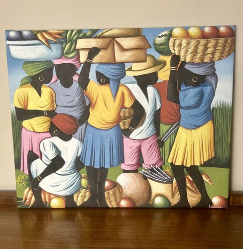 Haitian art vibrant colorful - art,