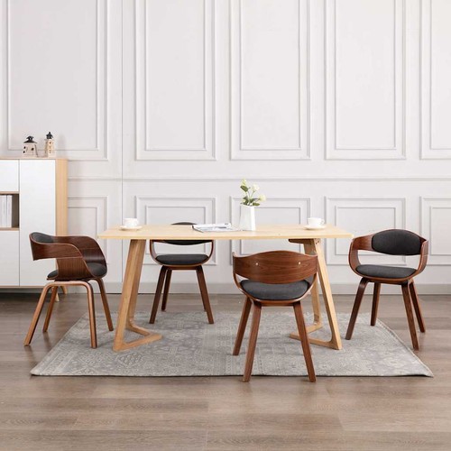 Bois courbé chaises de - 2x,