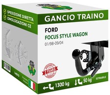 Attelage Démontable Horizontale pour Ford FOCUS STYLE WAGON Famiiler 98-04 7p