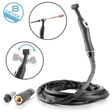 Torche de soudage TIG WP-26 F avec 8m de tuyau - Joint flexible - STAHLWERK