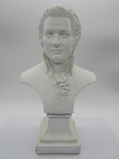 30 Cm MAGNIFIQUE & GRAND BUSTE DE WOLFGANG AMADEUS MOZART EN PLATRE