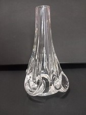 Magnifique ancien pied de lampe de chevet  en cristal. Années 50