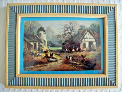 Cadre tableau ancienne gravure - tableau,