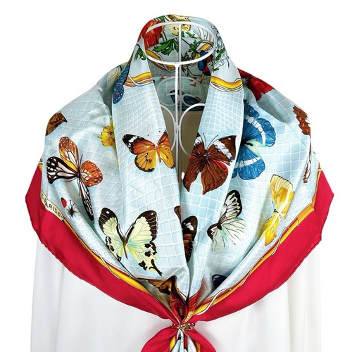 Foulard vintage soie hermes - vintage, en