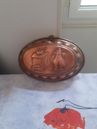 Ancien moule cuivre pour - 1, en