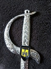 Coupe papier métal, épée