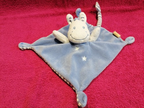Doudou plat âne - , bleu