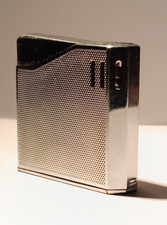 Briquet Maruman Halley DL-6 vintage piézo argenté - Étincelle OK