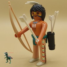 Playmobil figurine guerrier indien #western# amérindien-aventure dans l'Ouest