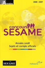 Concours SESAME : Annales sujets et c... - Hobsons - V1998227