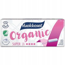 VUOKKOSET TAMPONS HYPOALLERGÉNIQUES BIO-ÉCO 16/32/48 pièces 100% coton bio