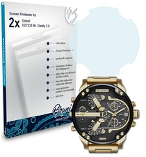 Bruni 2x Écran protecteur pour Diesel DZ7333 Mr. Daddy 2.0 Protecteur d'écran