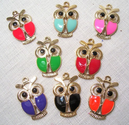 Charm breloque pendentif hibou - breloque,