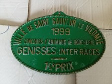 Plaque concours animaux - concours,
