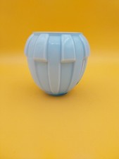 Globe opaline bleu art déco