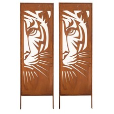 Pare-vue en métal 2 x 160 cm