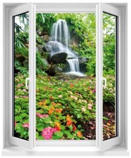 Sticker Fenêtre trompe l'oeil