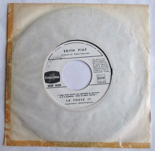 édith piaf juke box - -, (7")