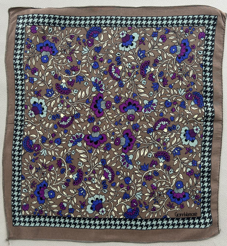 Foulard vintage poche - foulard,