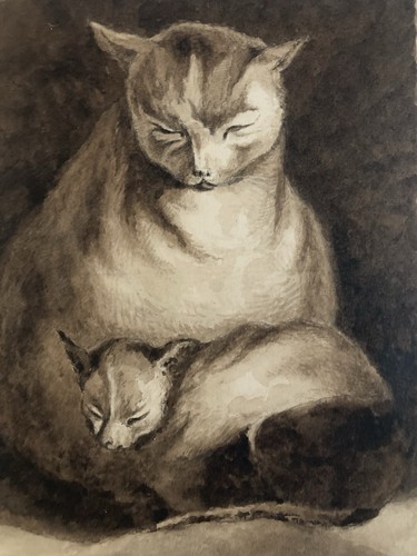 Drawing dessin peinture lavis - drawing,