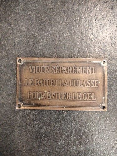 Rare plaque laiton artillerie - laiton,