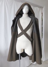 CAPE ANCIENNE À CAPUCHE EN LODEN  ANNÉES 1930-1950 