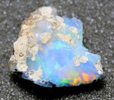 10,20 Cts Top Naturel Éthiopien Bleu Multi Feu Opale Cristal Pierre Brute SH82