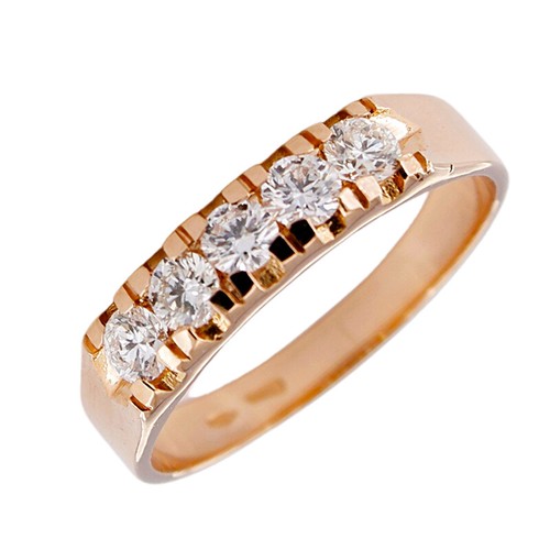 Anneau veretta rose kt - anneau,
