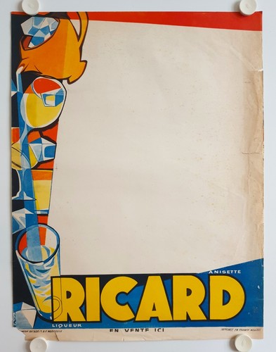 Affiche ricard anisette - affiche,