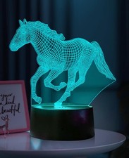 3D Lampe Cheval, Veilleuse