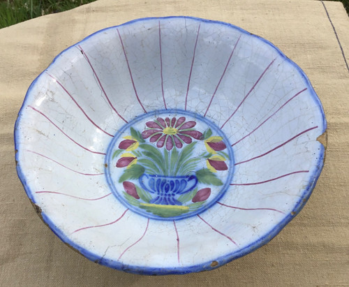 Saladier plat creux - , ancien