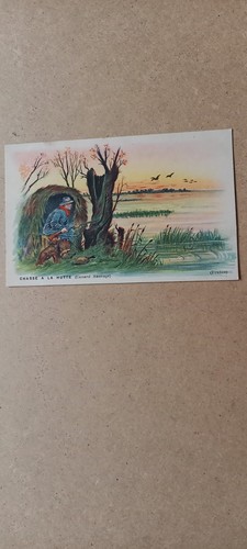 Cpa chasse la hutte - chasse,