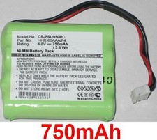 Batterie 750mAh type
