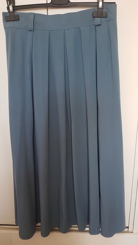 Jupe bleu pétrole longue avec