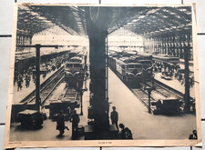 AFFICHE SCOLAIRE ARMAND COLIN.SNCF 2D2 GARE DE LYON à PARIS.1950+PÉNICHE RHÔNE