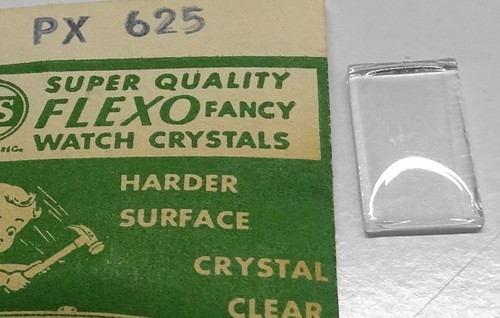 Verre montre rectangle px625 - verre,