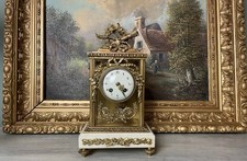 Pendule vitrée en bronze doré époque Napoléon III, BONNET & POTTIER