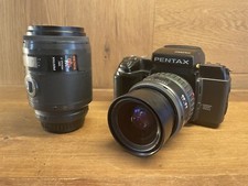 EXC+ 4 PENTAX Sfx Caméra à Film Smc F Macro 100mm F/2.8 & 28-80mm Lentille
