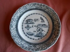 Assiette "REBUS" N° 11 Faîence de GIEN