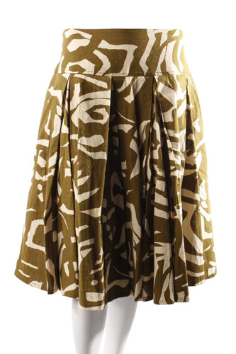 Jupe trapèze femme - jupe, beige